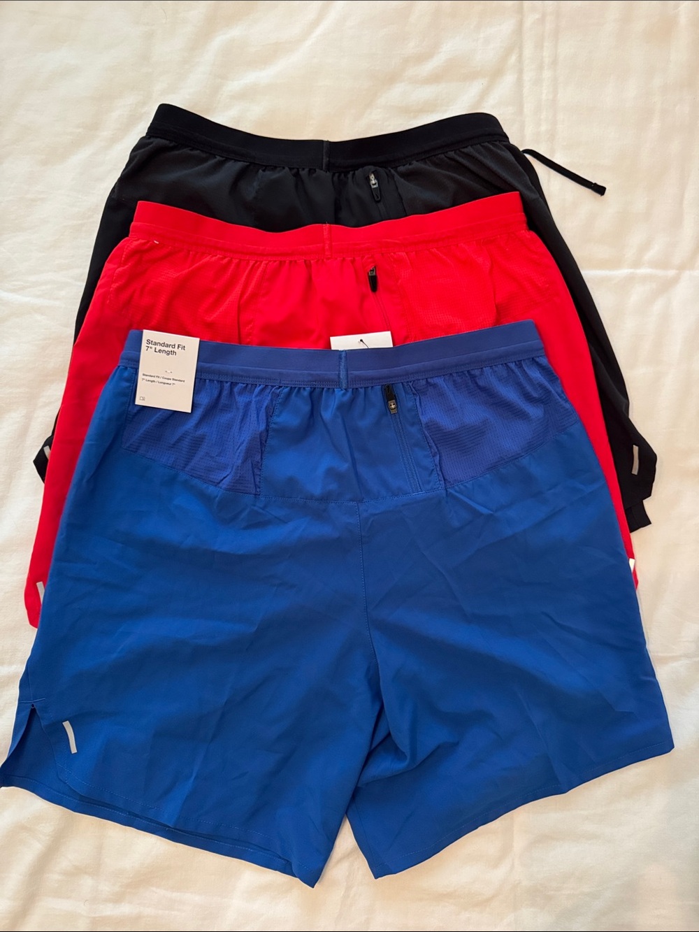 BUNDLE- Nike Dry-Fit Men's Athletic Shorts Set - Blue, Red, Black - Picture 3 of 9